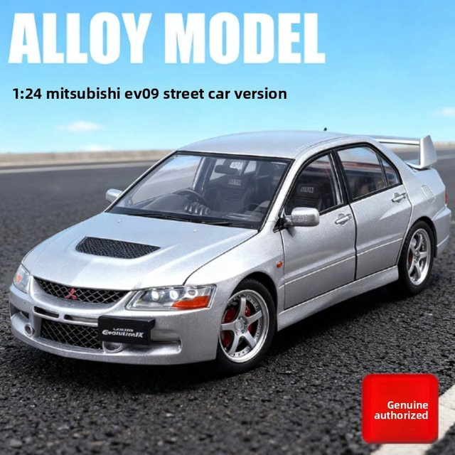 WELLY Lancer EVO IX EVO9 Modellauto, 1:24, Metall, Grau - Bild 1