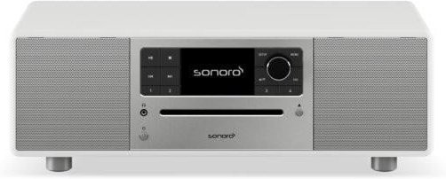 Sonoro Prestige Internetradio Kompaktanlage in Weiß und Silber Hochglanz - Bild 1
