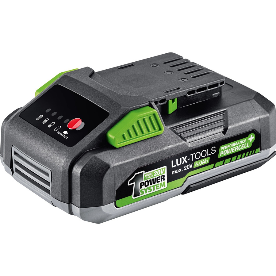 LUX-TOOLS Akku AK-20/4.0 20 V 4 Ah PowerSystem in Schwarz - Bild 2