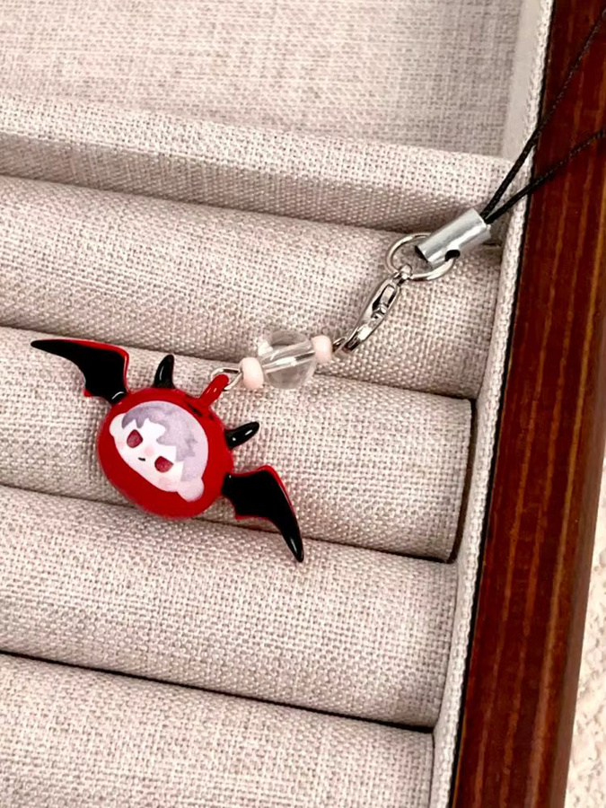 YUMEI Schlüsselanhänger, Teufelsflügel, Unisex - Bild 6