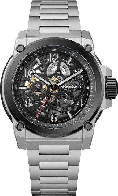 Ingersoll Herrenuhr Anvil, Automatik, Edelstahl, 46 mm, Schwarz, 5 ATM - Bild 1