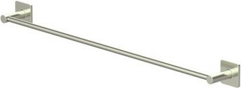 Badetuchhalter LENZ VENT aus Stahl in Nickel-matt Silber zum Kleben oder Bohren - Bild 1