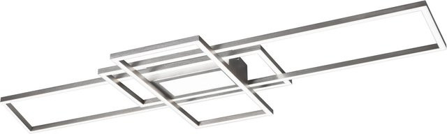Trio LED-Deckenleuchte Irvine in Nickel matt, dimmbar mit Fernbedienung, 60W - Bild 1