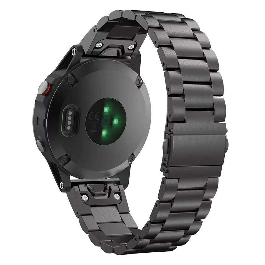 QCTOG Uhrenarmband Edelstahl, Schwarz, Unisex, 22mm 26mm - Bild 3