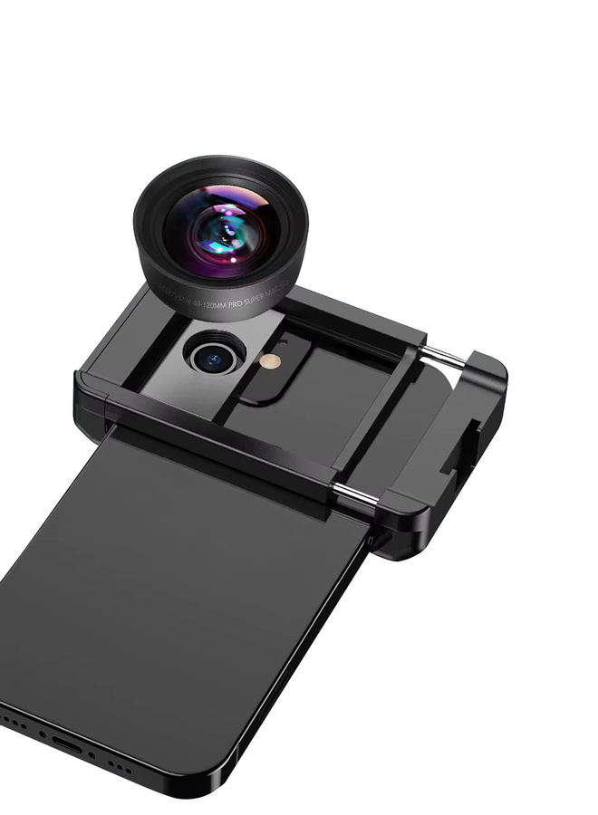 Martvsen Kompaktes externes Handy-Makroobjektiv in Schwarz mit Fokussierbereich 4–12 cm für Smartphones - Bild 6