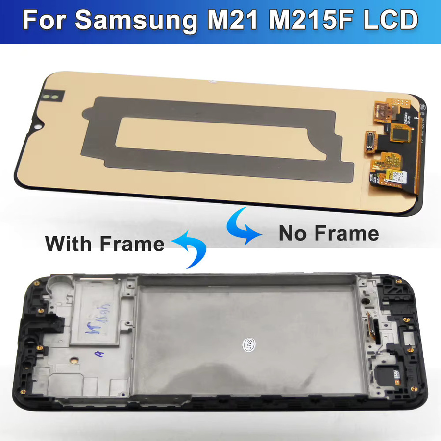 Samsung M21 2020 AMOLED LCD Display mit Rahmen in Schwarz für SM-M215F/DS - Bild 2