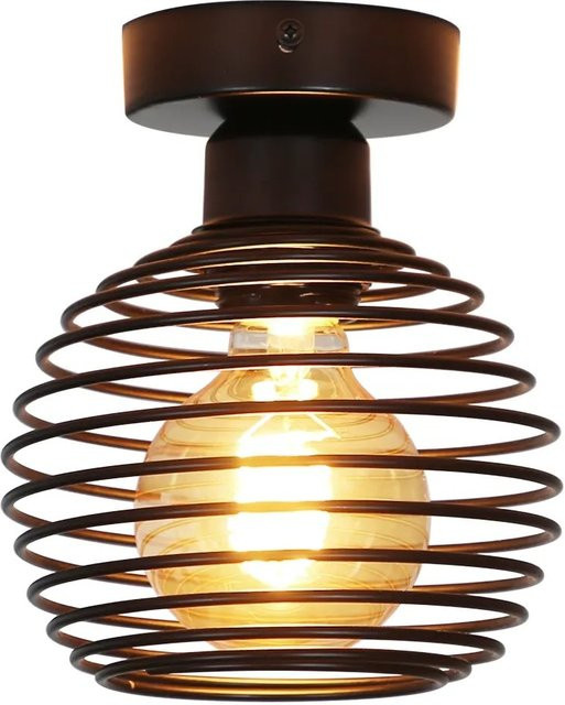NETTLIFE LED Deckenleuchte aus Metall in Schwarz im Industrial Design für Wohnzimmer, Küche oder Flur - Bild 1