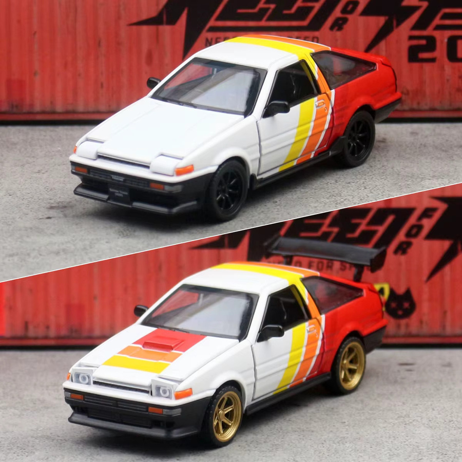 caipo Toyota AE86 Sprinter Trueno Rennwagen, Spielzeugauto, 1:37, Bausatz, Modell Diecast - Bild 2
