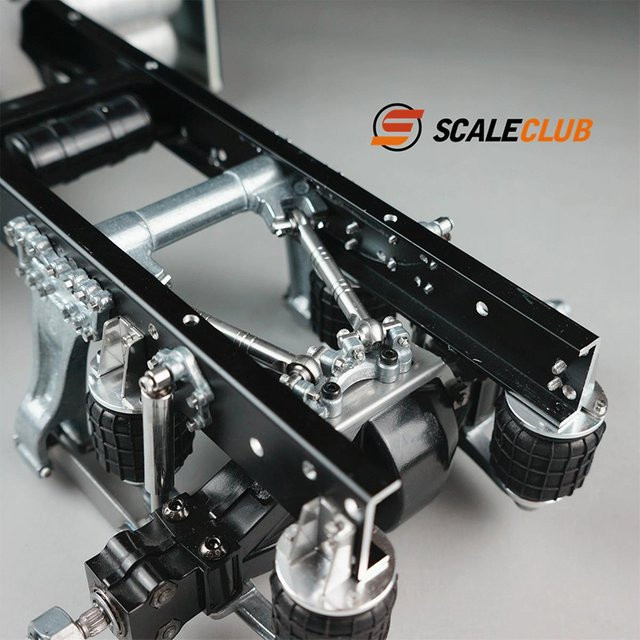 Tamiya Anhänger LKW Heckbrücke einachsiges Airbag-Aufhängungssystem, Fahrzeuge - Bild 1