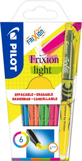 PILOT FriXion Light Neon Textmarker Set Multicolor mit Keilspitze - Bild 1