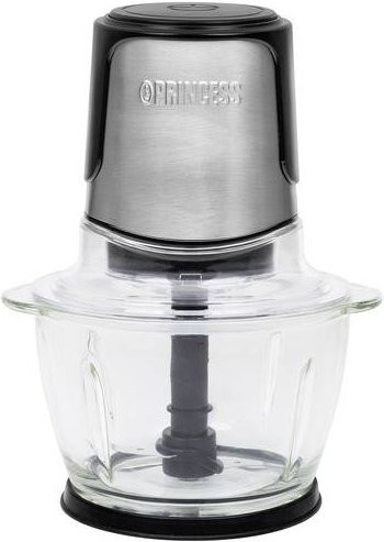 Princess 221051 Zerkleinerer mit 300W in Silber und Schwarz aus Glas und Edelstahl - Bild 1