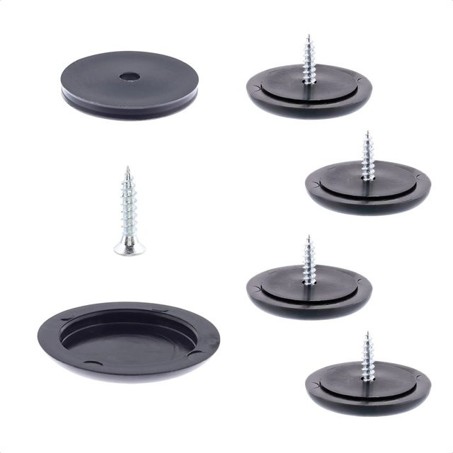 Wagner Gleiter-Set QuickClick Slim EH7856 Schwarz 4-tlg. Ø 30 mm - Bild 1
