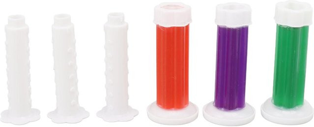 3er Set Duft WC Gel Stempel mit Blumenmuster zur Bad-Deodorierung und Reinigung in Multicolor - Bild 1