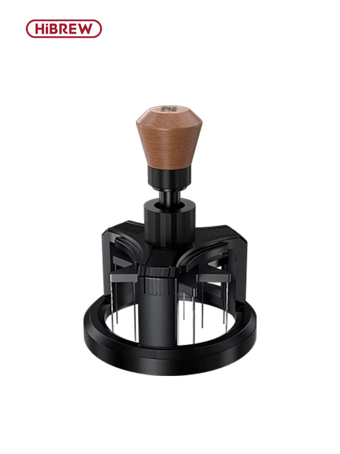 HiBREW Rotary Espressorrührer 58 mm Magnetischer Nadelverteiler in Schwarz für Kaffeemaschinen H10A und H13 G5 - Bild 7