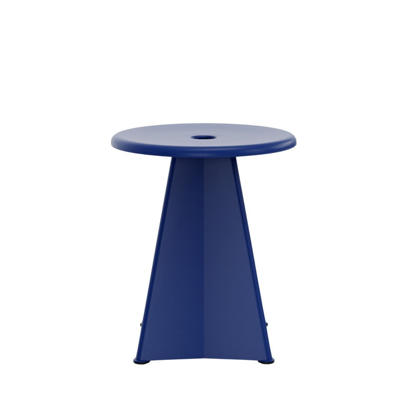 Vitra Tabouret Métallique Hocker aus Stahlblech in Blau - Bild 2