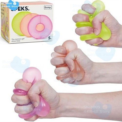 Speks Gump Loop Druckball Multicolour Gel-Squishy-Spielzeug zur Sensorik und zum Stressabbau für Kinder und Erwachsene - Bild 1