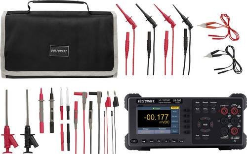 Voltcraft VC-7055BT Tischmultimeter mit MLSET-120 Messleitungen in Schwarz - Bild 1