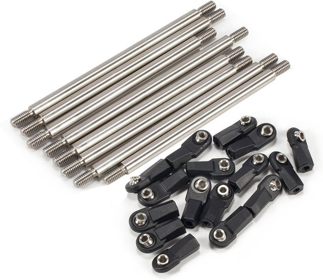 AUSTARHOBBY TF2 Wheelbase Links Set Stainless Steel 1/10 RC Crawler - Bild 1
