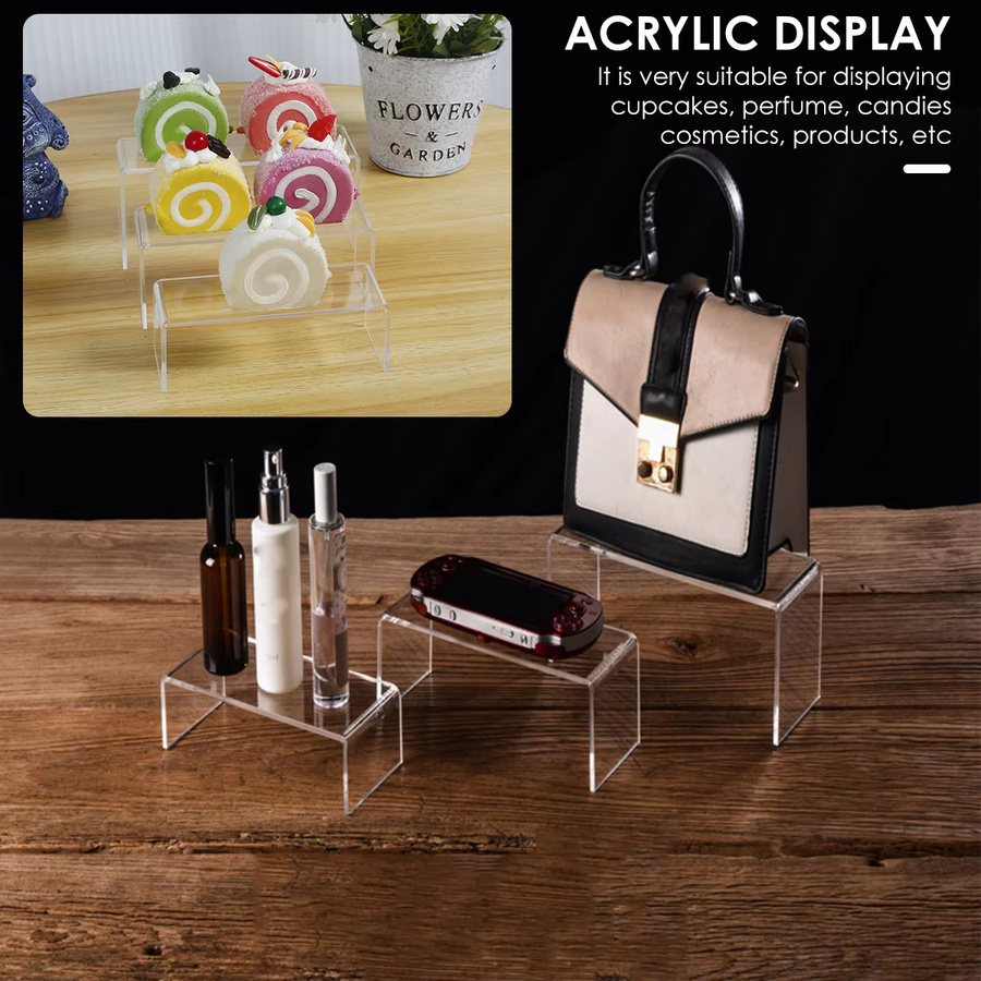 Willstar Acryl Display Stand Multifunktionales Transparentes Mini Modell Lagerungs-Rack für Parfüm Schmuck und Deko Organizer - Bild 5