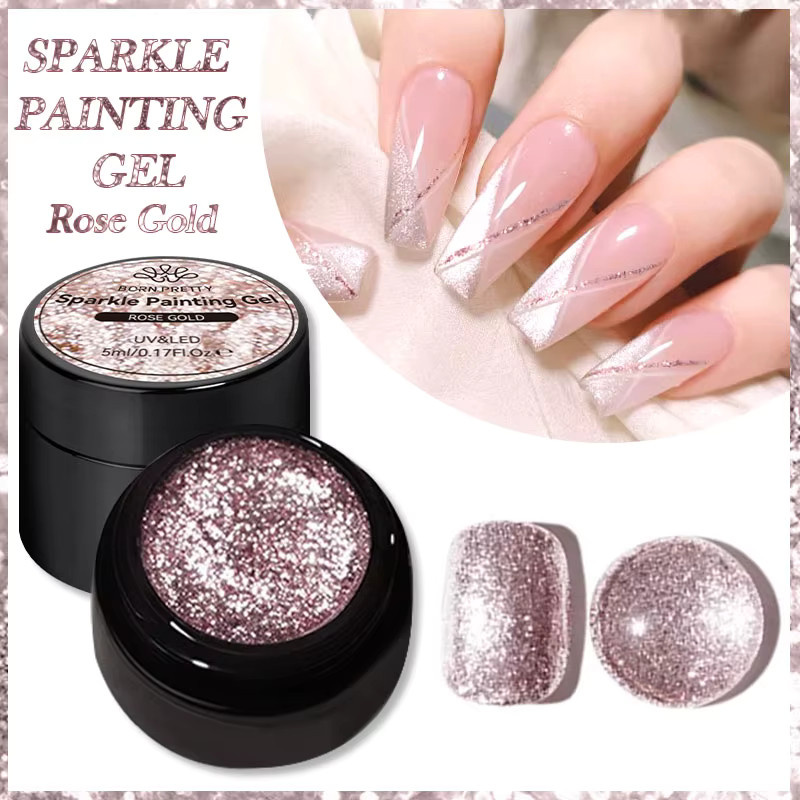 BORN PRETTY Nagellack, Rose Gold, Glänzend, 3 Stück - Bild 5