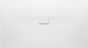 Villeroy & Boch Duschwanne Squaro Infinity aus Mineralguss, Weiß, B/T/H: 140 x 80 x 4 cm, universal einbaubar - Bild 1