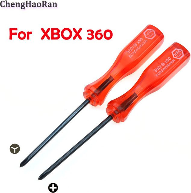 Dreieck- und Kreuzschraubendreher-Set für Nintendo Switch Joy-Con, Lite, DS, Gameboy und Xbox 360 Controller, Rot - Bild 1