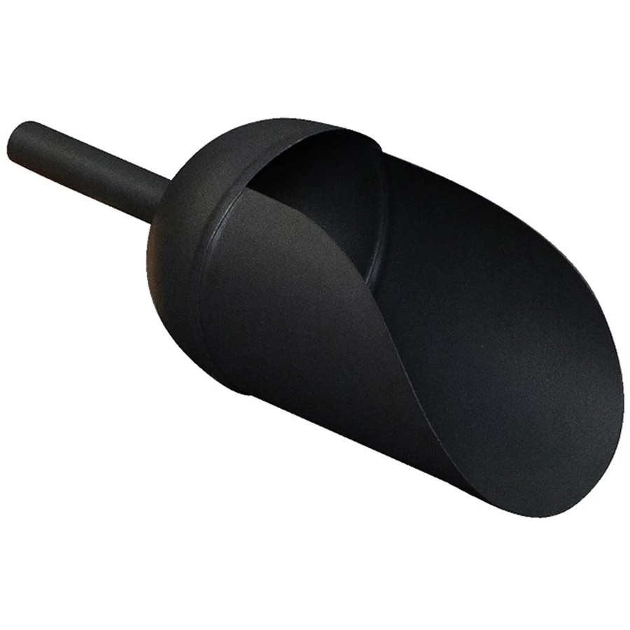 Firefix Pelletschaufel aus Metall in Schwarz, Durchmesser: 11,5 cm, Länge: 32 cm - Bild 2