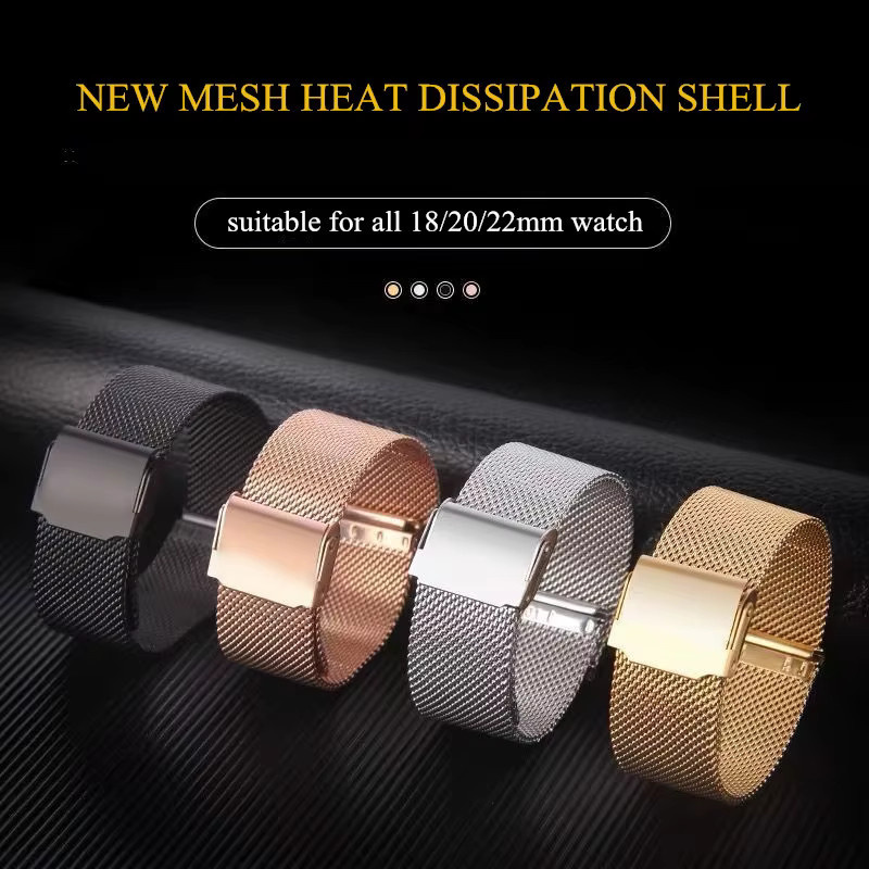 Uhrenarmband Edelstahl, Silber, Unisex - Bild 3