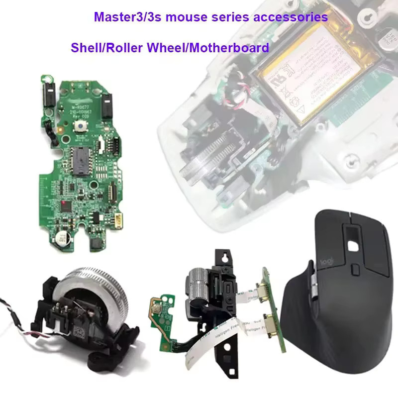 Logitech Ersatzteile für MX Master 3/3s Wireless Mouse: Scroll Wheel Mainboard, Side Scroll Wheel und Aufbewahrungsbox mit Kabelzubehör - Bild 2