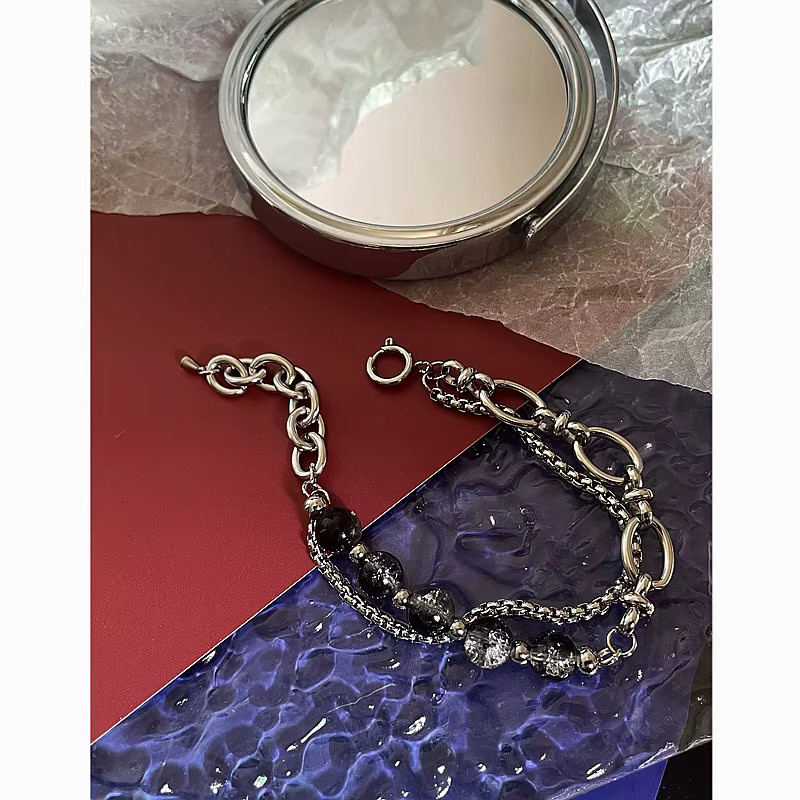 LENNIK Armband, Edelstahl, Perle, Silber, Unisex - Bild 2