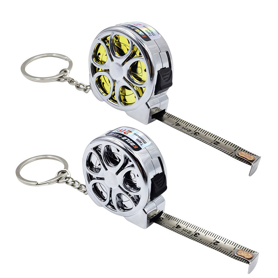 Realmote Mini-Taschenbandmaß 2m mit Edelstahlklinge und ABS-Gehäuse - Bild 2