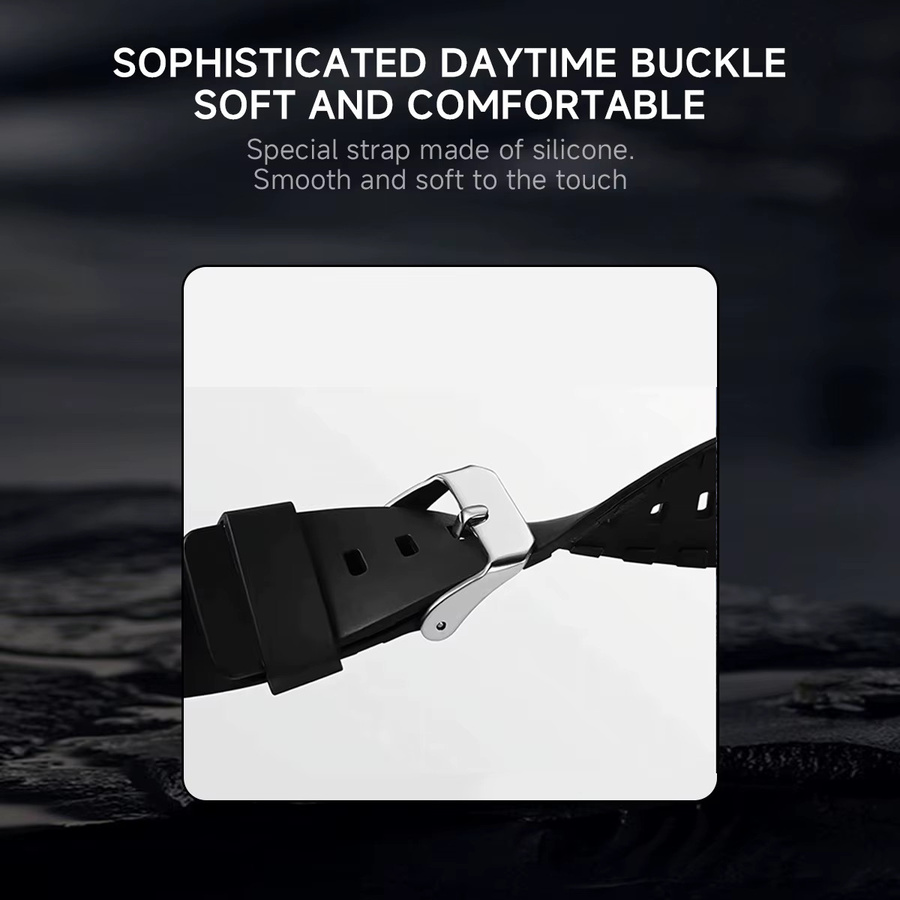 Geekthink Uhrenarmband Edelstahl, Kautschuk, Apple Watch 11 42 mm 46 mm, Serie 10 42 mm 46 mm - Bild 3