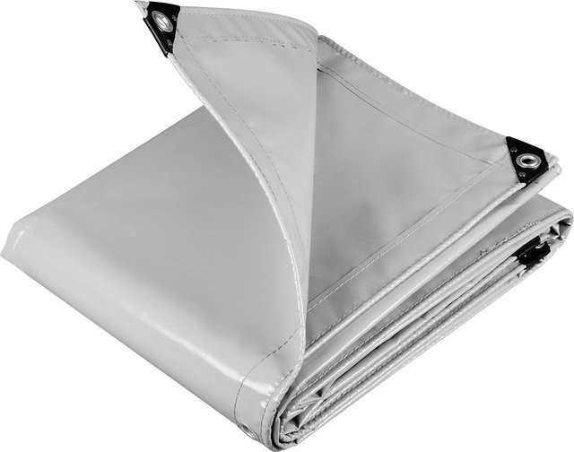 WOLTU PVC-Plane in Grau als wasserdichte Abdeckung und Sonnenschutzsegel für Garten, Outdoor, Camping, Terrasse und Pool - Bild 1