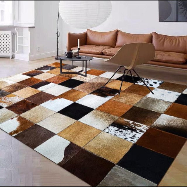 Waschbarer Teppich im Kuhfell-Design mit Zebra-Muster von BC-Warm Home, B/T: 180 x 280 cm, Mehrfarbig - Bild 1