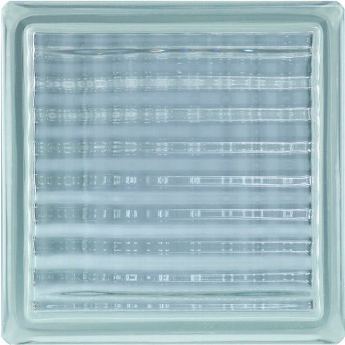 Fuchs Design Glasbaustein in Weiss und Transparent, B/H: 19,0 x 19,0 cm - Bild 1