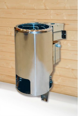 WEKA BioAktiv Kombiofen Saunaofen 3,6 kW in Silberfarben