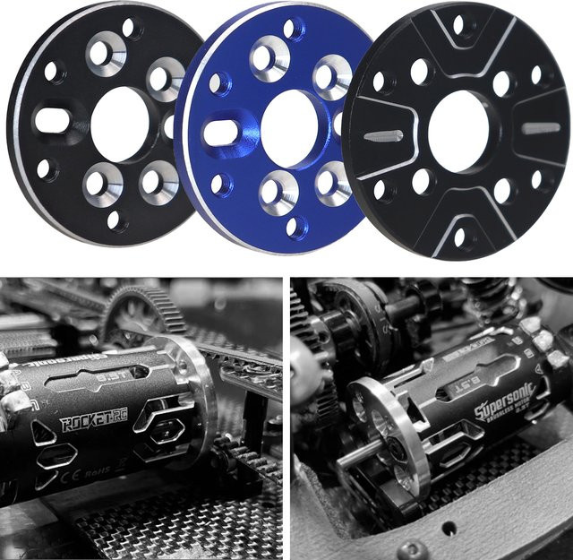 AJRC Metall 380 bis 540 Motor Adapter 3650 Motor Konverter, Schwarz, Zubehör - Bild 1