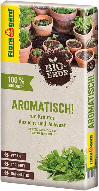 Floragard Bio Kräuter- und Anzuchterde Aromatisch, torffrei, 40 l - Bild 1