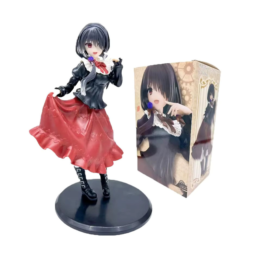 Bandai Date A Live Tokisaki Kurumi Anime-Figur, Mädchen im roten Kleid, PVC-Modell - Bild 2