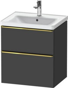 Duravit Waschtischunterschrank D-Neo grau matt, B/T/H: 58,4 x 45,2 x 62,5 cm - Bild 1