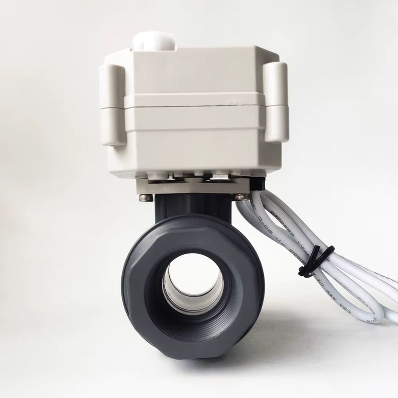 Tsai Fan DN25 motorisierter Kugelhahn mit voller Bohrung aus PVC, 1 Zoll, elektrisches Ventil für Regenwasserabfluss - Bild 3
