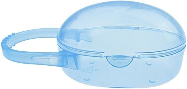 NATAWA Schnullerbox für Babys und Kleinkinder, tragbare Aufbewahrungsbox aus Kunststoff, Blau - Bild 1