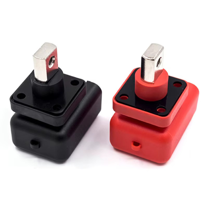 Batterieklemmen Set für 200A Energiespeicher mit M8 M6 M4 Crimp-Schrauben aus vernickeltem Kupfer in Rot und Schwarz - Bild 4