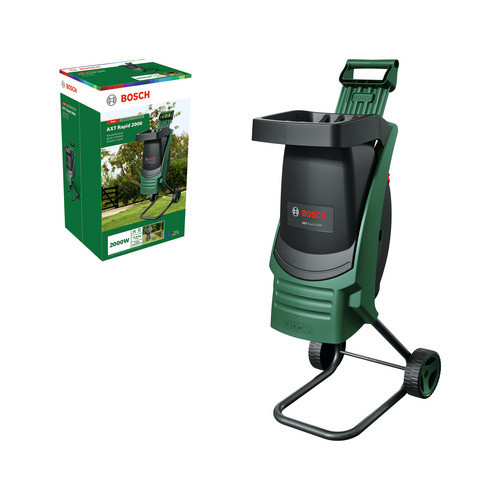 Bosch AXT Rapid 2000 Messer-Häcksler in Grün/Schwarz mit 2000 W, B/H/T: 49,3 x 97,4 x 45,1 cm - Bild 3