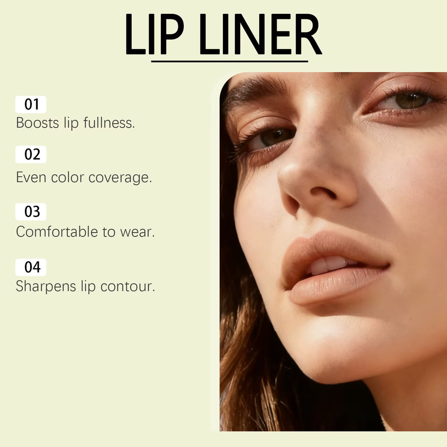 Zephoco Lipliner, Wasserfester matter Lipliner-Stift - Bild 3