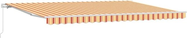 vidaXL Markise in Gelb und Orange aus Polyester und Metall, B: 500 cm, T: 300 cm, H: 165 cm - Bild 1