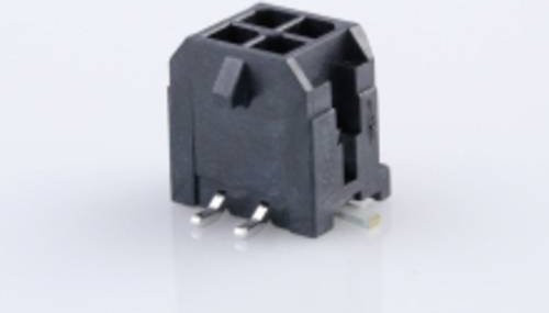 Molex Stiftgehäuse-Platine 430450420 in Schwarz mit Goldkontakten - Bild 1