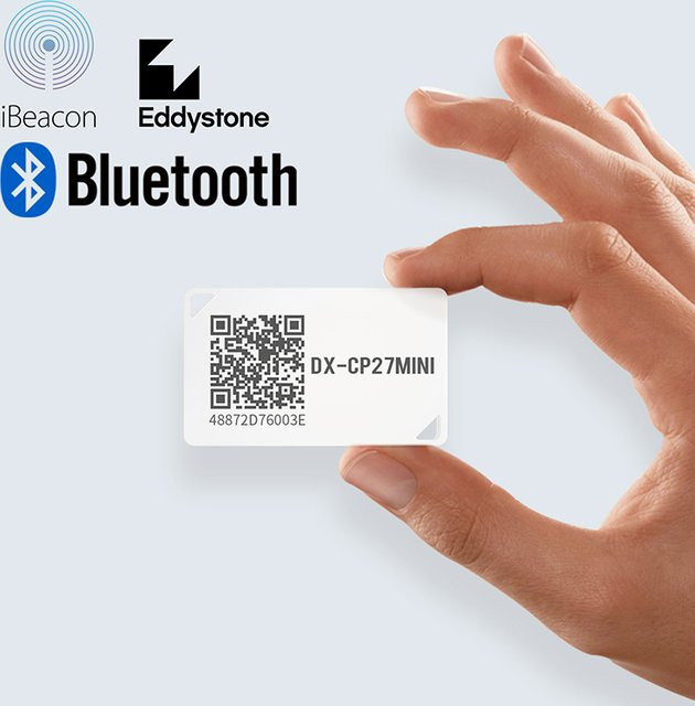 DX-IOT Wireless Eddystone iBeacon Bluetooth Tracker DA14531 BLE 5.1 Mini-Tag in Weiß mit IP67 Wasserdichtigkeit - Bild 1