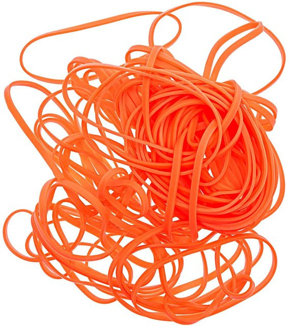 Rico Design Paper Poetry Gummibänder in Neonorange 45g - Bild 1