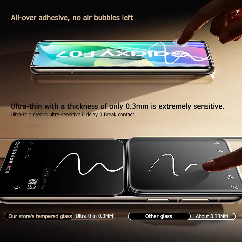 Samsung Galaxy Screen Protector aus gehärtetem Glas, transparent, passend für F07 F17 F36 F56 F16 F06 5G F05 F55 F15 F34 F54 F14 4G F04 F13 F23 F42 - Bild 2